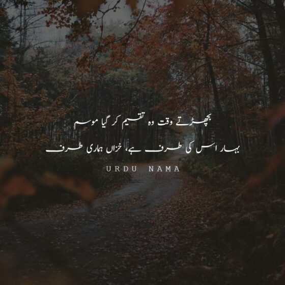Sad Heart Broken Poetry in Urdu - 2 line Heart Broken Poetry in Urdu